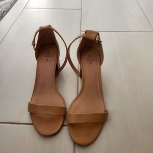 Spring Nude Sandals, Size 8
